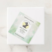 Enchanting Cartoon Zebra Baby shower Bedankjes Labels (In situ)