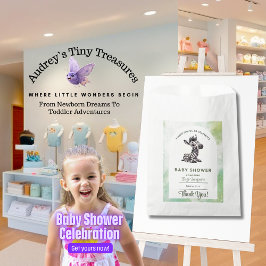 Enchanting Cartoon Zebra Baby shower Bedankzakje