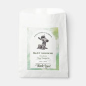 Enchanting Cartoon Zebra Baby shower Bedankzakje (Voorkant)