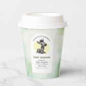 Enchanting Cartoon Zebra Baby shower Papieren Bekers (Voorkant)
