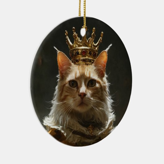 "Enchanting Cat Ornamenten" Keramisch Ornament (Rechts)