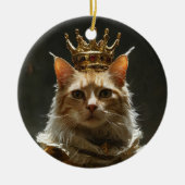 "Enchanting Cat Ornamenten" Keramisch Ornament (Voorkant)