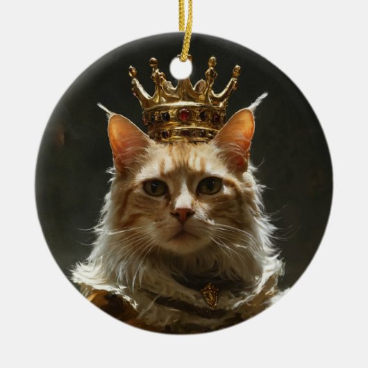 "Enchanting Cat Ornamenten" Keramisch Ornament (Voorkant)