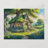 Enchanting Cottage in Lush Garden Briefkaart (Voorkant)