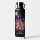 Enchanting Crystals in the Moonlight Custom Waterfles (Achterkant)