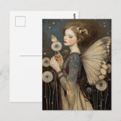 Enchanting Fantasy Fairy & Dandelion Magical Art  Briefkaart (Voorkant / Achterkant)