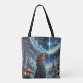 Enchanting Fantasy Night Sky Scene Tote Bag (Achterkant)