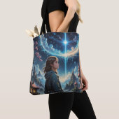 Enchanting Fantasy Night Sky Scene Tote Bag (Dichtbij)