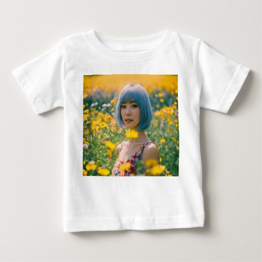 Enchanting Floral Field T-shirt (Voorkant)