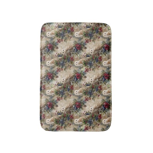 Enchanting Floral Owl Badmat (Voorkant Verticaal)