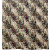 Enchanting Floral Owl Douchegordijn (Voorkant)