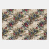 Enchanting Floral Owl Inpakpapier Vel (Voorkant)