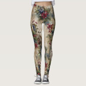 Enchanting Floral Owl Leggings (Voorkant)