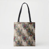 Enchanting Floral Owl Tote Bag (Voorkant)