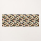 Enchanting Floral Owl Yogamat (Achterkant (horizontaal))