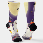 Enchanting Ghost Socks – Irresistibly Spooky Fun Sokken (Gebogen)