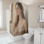 Enchanting Green Gaze Douchegordijn (In situ)