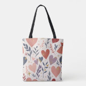 Enchanting Hearts & Botanicals Tote Bag (Achterkant)