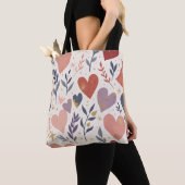 Enchanting Hearts & Botanicals Tote Bag (Dichtbij)