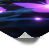 Enchanting kitten in a magical forest with glowing poster (Hoek)