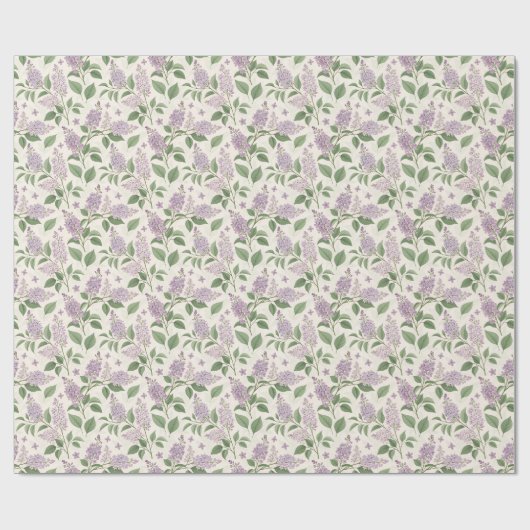 Enchanting Lilac Garden Blossom  Cadeaupapier (Vlak)