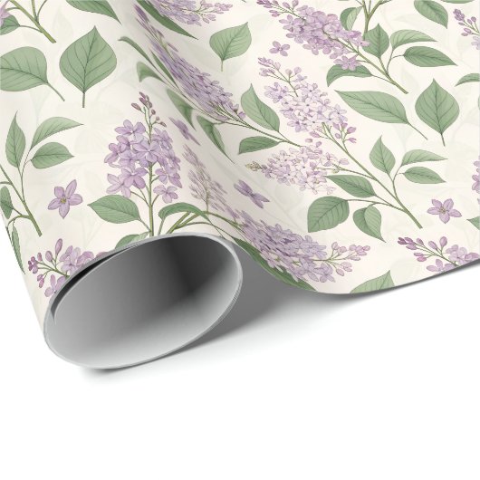 Enchanting Lilac Garden Blossom  Cadeaupapier (Rol Hoek)