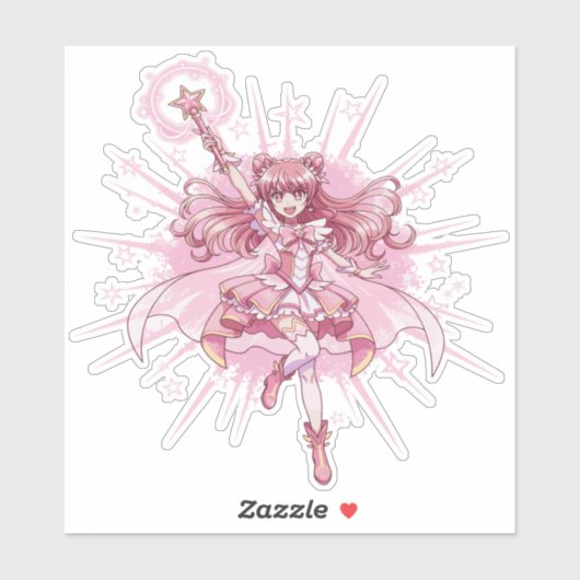 Enchanting Magical Girl Anime Transformation  Sticker (Vel)