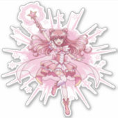 Enchanting Magical Girl Anime Transformation  Sticker (Voorkant)