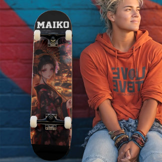 Enchanting Maiko: Mystic Japanese Nights Persoonlijk Skateboard