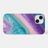 Enchanting Marbled Phone Case iPhone 15 Case (Achterkant horizontaal)