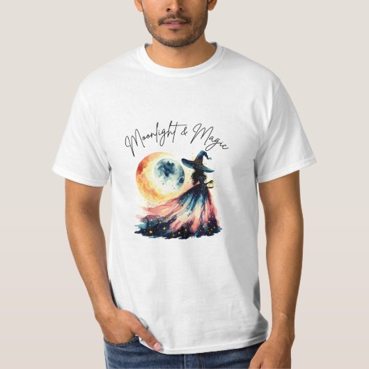 Enchanting Moonlight & Magic Halloween T-shirt: T-shirt (Voorkant)