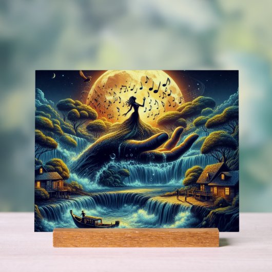 Enchanting Moonlight Serenade Acryl Bord (Neutraal)