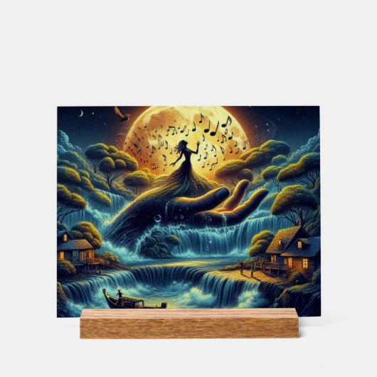 Enchanting Moonlight Serenade Acryl Bord (Voorkant)