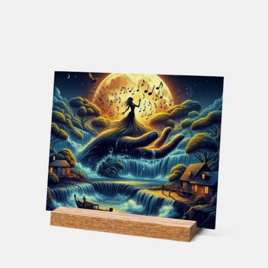 Enchanting Moonlight Serenade Acryl Bord (Hoek)