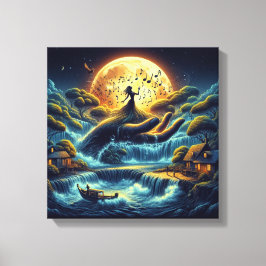 Enchanting Moonlight Serenade Canvas Afdruk