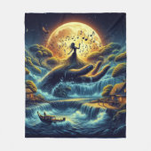 Enchanting Moonlight Serenade Fleece Deken (Voorkant)