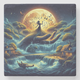 Enchanting Moonlight Serenade Stenen Onderzetter