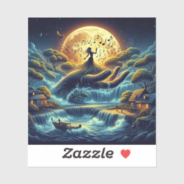 Enchanting Moonlight Serenade Sticker