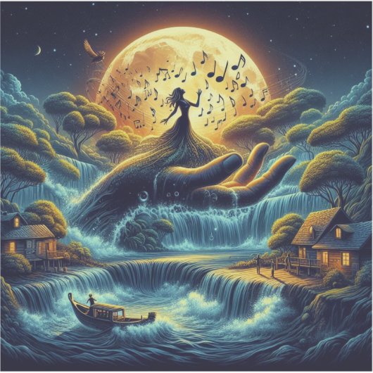 Enchanting Moonlight Serenade Sticker (Voorkant)