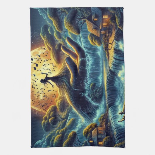 Enchanting Moonlight Serenade Theedoek (Verticaal)