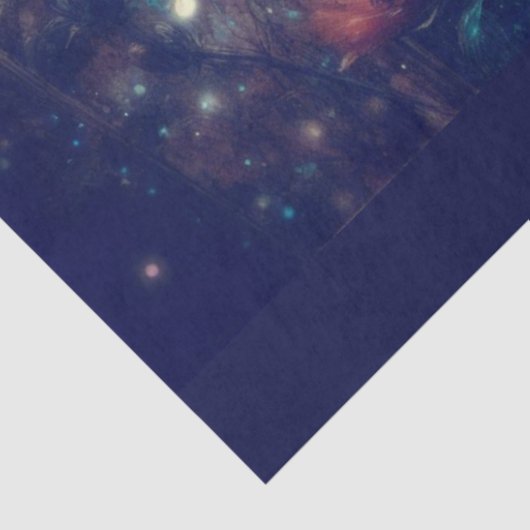 Enchanting Night Garden With Alice Decoupage Tissuepapier (Detail)