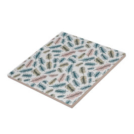 ENCHANTING PINE LEAF PATTERNS TEGELTJE