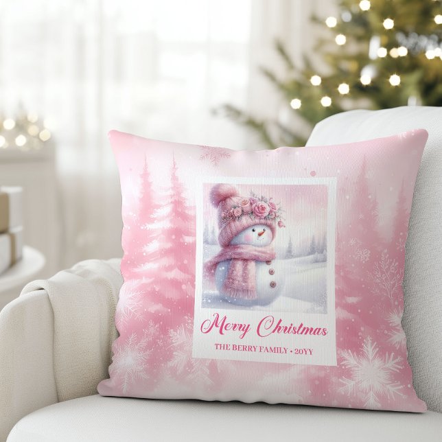 Enchanting Pinkmas Forest Scene Kids Pillow Gift Kussen (Enchanting Pinkmas Forest Scene Kids Pillow Gift)