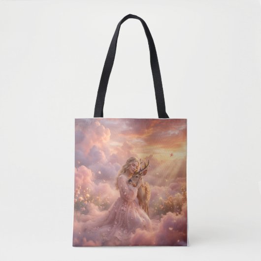 Enchanting Princess & Deer Tote Bag (Voorkant)