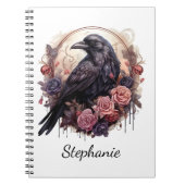 Enchanting Raven & Roses Notitieboek (Voorkant)