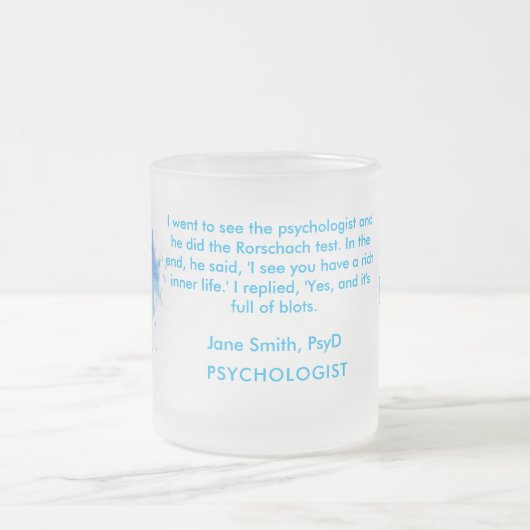 Enchanting Rorschach in Soft Blue for Psychology L Matglas Koffiemok (Center)