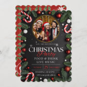 Enchanting Snowfall Christmas Party Kaart (Voorkant / Achterkant)