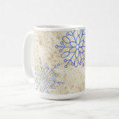Enchanting Snowflake Coffee Mok (Voorkant links)