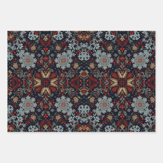 Enchanting Snowflake Symphony Inpakpapier Vel (Voorkant 3)