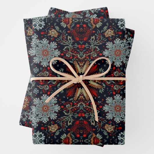 Enchanting Snowflake Symphony Inpakpapier Vel (In situ)